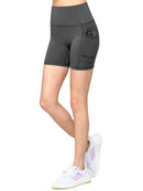 WB3022 Women's Anti-cellulite Sport Shorts Leggings with High-Waist Tummy Control Body Shaper Wide Waistband