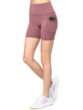 WB3022 Women's Anti-cellulite Sport Shorts Leggings with High-Waist Tummy Control Body Shaper Wide Waistband
