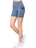 WB3022 Women's Anti-cellulite Sport Shorts Leggings with High-Waist Tummy Control Body Shaper Wide Waistband