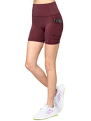 WB3022 Women's Anti-cellulite Sport Shorts Leggings with High-Waist Tummy Control Body Shaper Wide Waistband