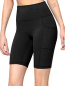 WB3023 Women's Compression Biker Shorts Leggings with Soft Brushed & Breathable Stretch Fabric