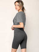 WB3023 Women's Compression Biker Shorts Leggings with Soft Brushed & Breathable Stretch Fabric