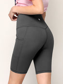 WB3023 Women's Compression Biker Shorts Leggings with Soft Brushed & Breathable Stretch Fabric
