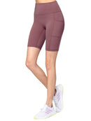 WB3023 Women's Compression Biker Shorts Leggings with Soft Brushed & Breathable Stretch Fabric