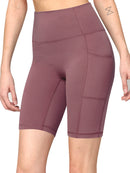 WB3023 Women's Compression Biker Shorts Leggings with Soft Brushed & Breathable Stretch Fabric