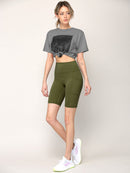 WB3023 Women's Compression Biker Shorts Leggings with Soft Brushed & Breathable Stretch Fabric