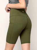 WB3023 Women's Compression Biker Shorts Leggings with Soft Brushed & Breathable Stretch Fabric
