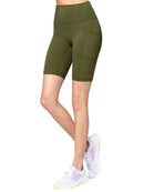WB3023 Women's Compression Biker Shorts Leggings with Soft Brushed & Breathable Stretch Fabric