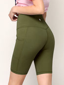 WB3023 Women's Compression Biker Shorts Leggings with Soft Brushed & Breathable Stretch Fabric