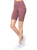 WB3023 Women's Compression Biker Shorts Leggings with Soft Brushed & Breathable Stretch Fabric