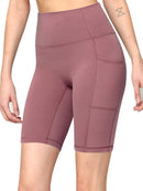 WB3023 Women's Compression Biker Shorts Leggings with Soft Brushed & Breathable Stretch Fabric