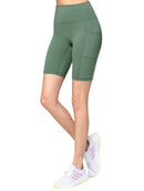 WB3023 Women's Compression Biker Shorts Leggings with Soft Brushed & Breathable Stretch Fabric