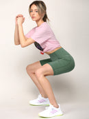 WB3023 Women's Compression Biker Shorts Leggings with Soft Brushed & Breathable Stretch Fabric