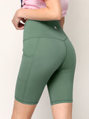 WB3023 Women's Compression Biker Shorts Leggings with Soft Brushed & Breathable Stretch Fabric