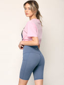 WB3023 Women's Compression Biker Shorts Leggings with Soft Brushed & Breathable Stretch Fabric