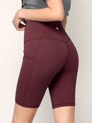 WB3023 Women's Compression Biker Shorts Leggings with Soft Brushed & Breathable Stretch Fabric