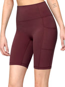 WB3023 Women's Compression Biker Shorts Leggings with Soft Brushed & Breathable Stretch Fabric