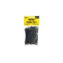 Toolshed Black Cable Ties - 150pc 3.9in
