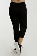 SOFRA LADIES COTTON CAPRI LEGGINGS PLUS SIZE (WP4001X)