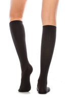 WS12 12 Pairs Textured Knit Design, Shoe Size 6â€“9, Made in Korea Ripple Pattern Knee High Socks