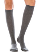 WS12 12 Pairs Textured Knit Design, Shoe Size 6â€“9, Made in Korea Ripple Pattern Knee High Socks
