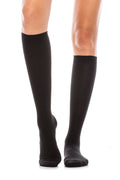 WS12 12 Pairs Textured Knit Design, Shoe Size 6â€“9, Made in Korea Ripple Pattern Knee High Socks