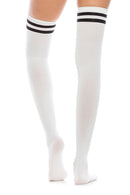 YM36 12 Pairs Striped Over-the-Knee Socks