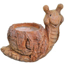 Bonita Home Earthenware Snail Pot - 16.5x9.2in
