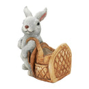 Bonita Home Rabbit with Basket Earthenware Pot - 10.6x8.6in