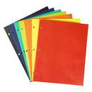 Promarx Paper 2 Pocket Portfolio Assorted, 3 Holes