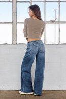 (OPEN PACK) Super High Rise Relaxed Wide with Waist String XP7004