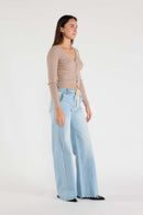(OPEN PACK) Super High Rise Relaxed Wide with Waist String XP7004