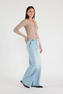 (OPEN PACK) Super High Rise Relaxed Wide with Waist String XP7004