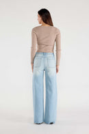 (OPEN PACK) Super High Rise Relaxed Wide with Waist String XP7004