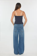 (OPEN PACK) Low Waist Wide Leg with Big Eyelet Detail XP7020