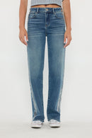 (OPEN PACK) High Rise Relaxed Straight with Side Silver Foil XP7021