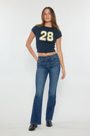 (OPEN PACK) High Rise Bootcut with Crystal Beaded Lace Trim XP7024