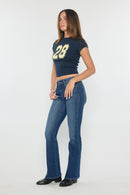 (OPEN PACK) High Rise Bootcut with Crystal Beaded Lace Trim XP7024