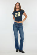 (OPEN PACK) High Rise Bootcut with Crystal Beaded Lace Trim XP7024
