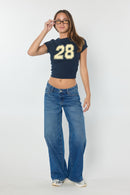 (OPEN PACK) Low Waist Baggy Wide with Side Piping XP7025