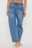 (OPEN PACK) Mid Waist Relaxed Barrel Jeans XP7028