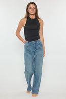 (OPEN PACK) Rhinestone Detailed Relaxed Straight Jeans XP7031