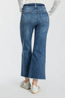 (OPEN PACK) High Rise Destructed Ankle Wide Leg Jeans XP7041