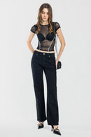 (OPEN PACK) High RIse Relaxed Straight Jeans XP7050