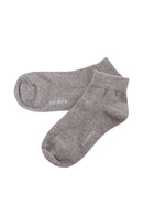 YM06 60 Pairs 4-Pair Bundle (Black, Grey, White), Shoe Size 6â€“9, Made in Korea Cotton Quarter Socks