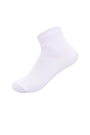 YM06 60 Pairs 4-Pair Bundle (Black, Grey, White), Shoe Size 6â€“9, Made in Korea Cotton Quarter Socks