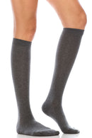 YM11 12 Pairs Knitted Body with Matching Heel & Toe, Shoe Size 6â€“9 Made in Korea Knee High Socks