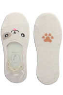 YM61 12 Pairs Dog Foot Liners No Show Socks