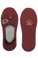 YM61 12 Pairs Dog Foot Liners No Show Socks