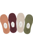 YM81 12 Pairs Womenâ€™s Shoe Size 6-9 Assorted Color Cotton Foot Liners